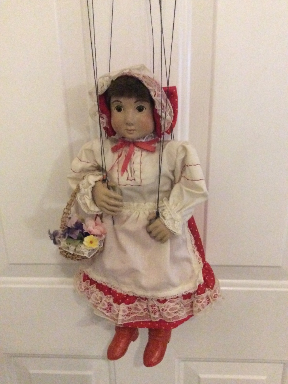 Four Charming Handcrafted Czechoslovakian Marionettes - Vintage 1980’s